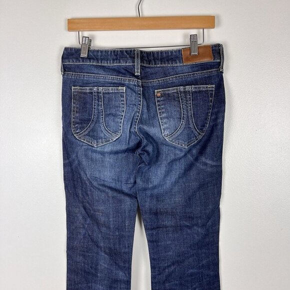 Women’s Star Low Rise Bootcut Blue Jeans 28 x‎ 32 Y2K Grunge 90s - Picture 5 of 9